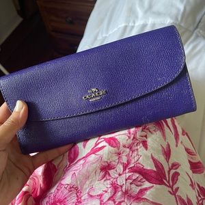 Beautiful purple wallet. COACH